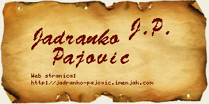 Jadranko Pajović vizit kartica